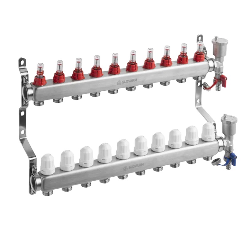 INOX 304 RAZDJELNIK PODNOG GRIJANJA 10 KRUGOVA